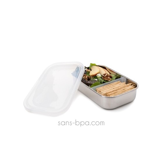 Boite inox rectangle à compartiment CRISTAL