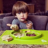 Assiette antidérapante Happy Mat - Green