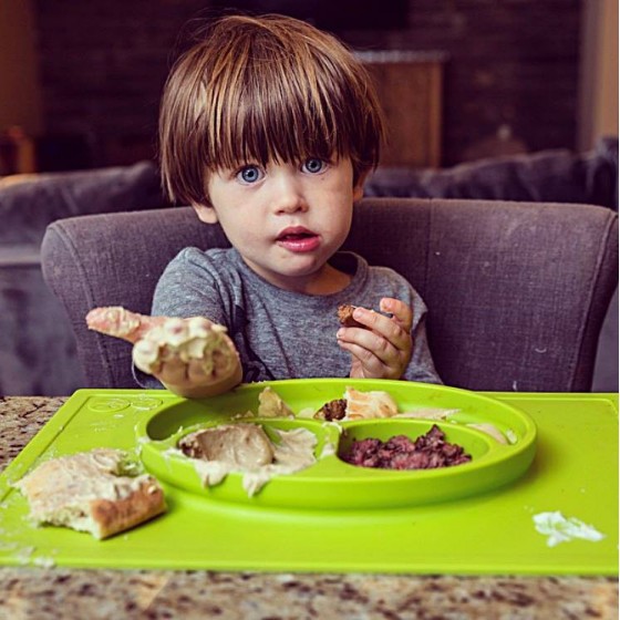 Assiette antidérapante Happy Mat - Green