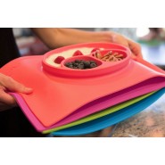 Assiette antidérapante Happy Mat - Pink