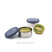 Lot 2 petites boites inox FRAMBOISE