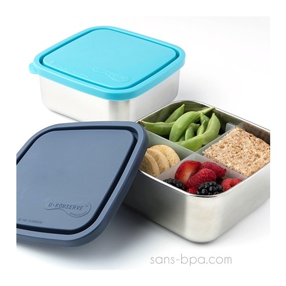 Boite inox carrée To Go MEDIUM