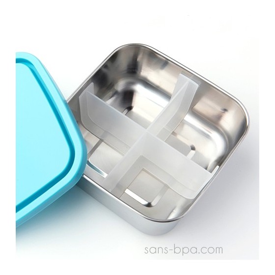 Boite inox carrée To Go MEDIUM