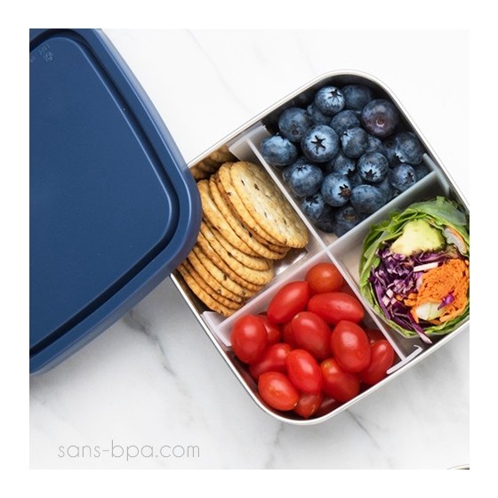 Boite inox carrée To Go MEDIUM