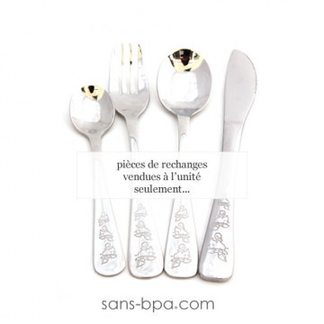 Pièce à l'unité - Couverts inox enfants CANARDS