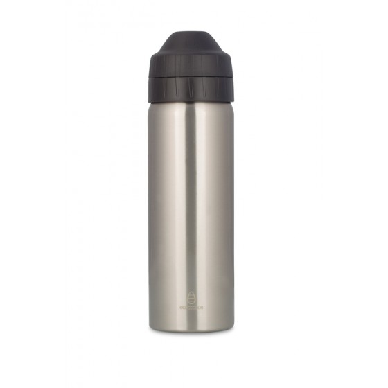Gourde isotherme anti-fuite 600ml SILVER
