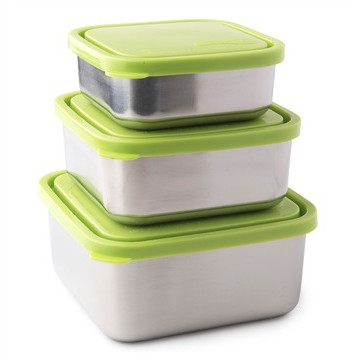 Trio boites inox carrées gigognes 2