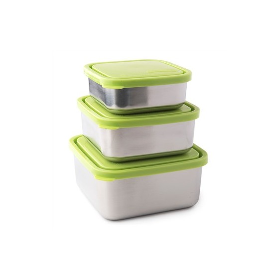 To-Go Trio - 3 Boites carrées - Green