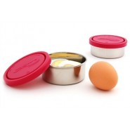 Lot 2 petites boites inox FRAMBOISE