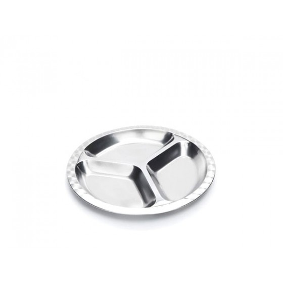 Assiette à compartiments inox - SMALL