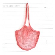 Filet à provisions anses longues - Bleu