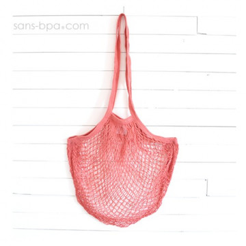 Filet à provisions anses longues - Bleu