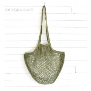 Filet à provisions anses longues - Kaki