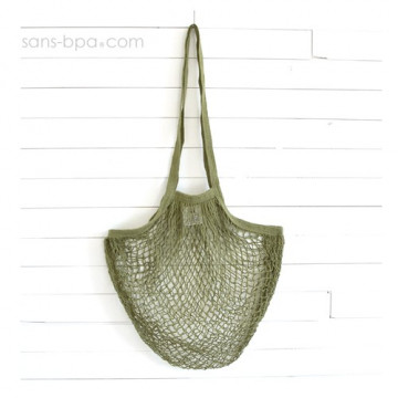 Filet à provisions anses longues - Kaki