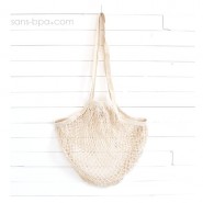 Filet à provisions anses longues - Kaki