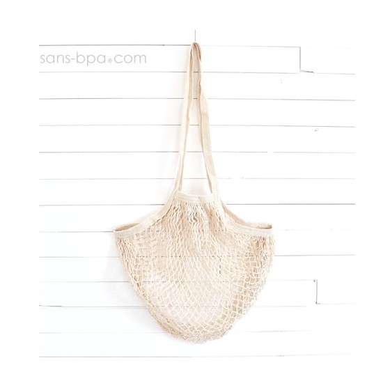 Filet à provisions anses longues - Kaki