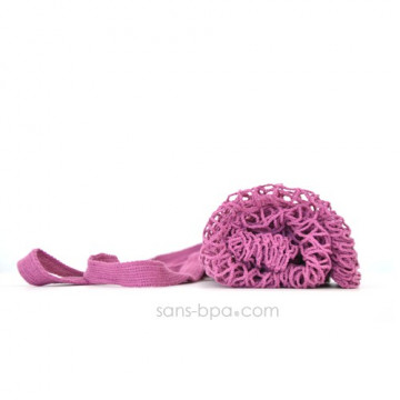 Filet à provisions anses longues - Prune 2