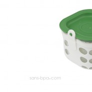 Boite repas verre gainé Médium - Mandarine