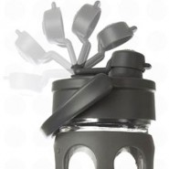 Bouteille FLIP FLOP en verre 650 ml - TURQUOISE - LIFEFACTORY