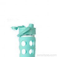 Bouteille FLIP FLOP en verre 650 ml - TURQUOISE - LIFEFACTORY