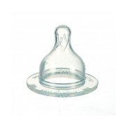 Lot 2 tétines col large 3 vitesses (silicone) - CLOUD