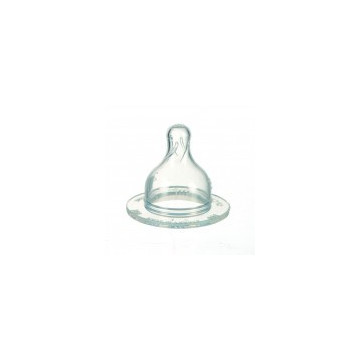 Lot 2 tétines col large 3 vitesses (silicone) - CLOUD
