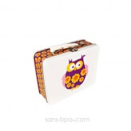 Valisette métal CHOUETTE VIOLETTE