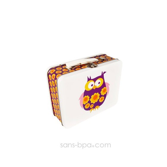 Valisette métal CHOUETTE VIOLETTE