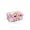 Boite métal rectangle HIBOU ROSE