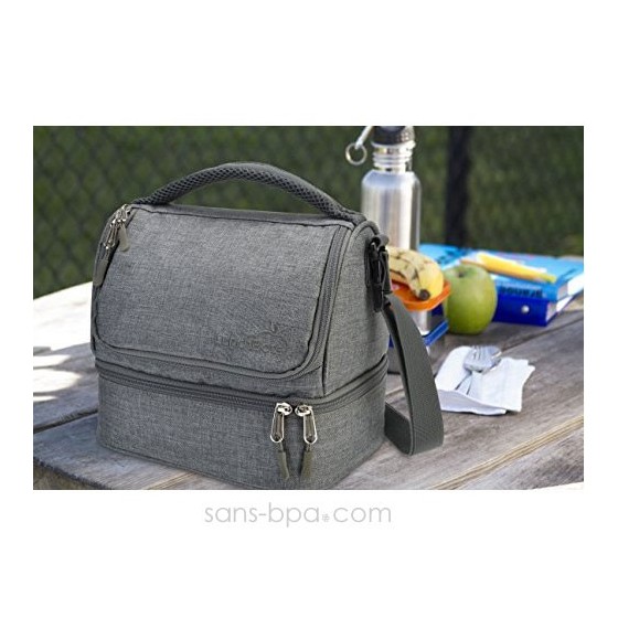 Sac isotherme - Bleu / Gris