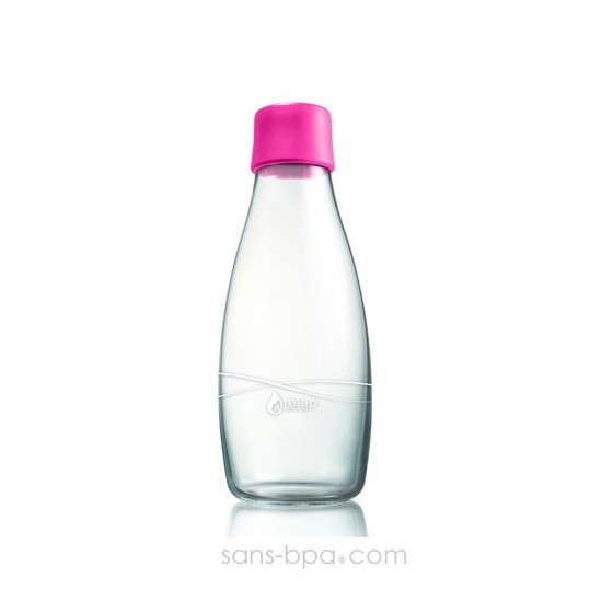 Gourde verre 800 ml - MAGENTA