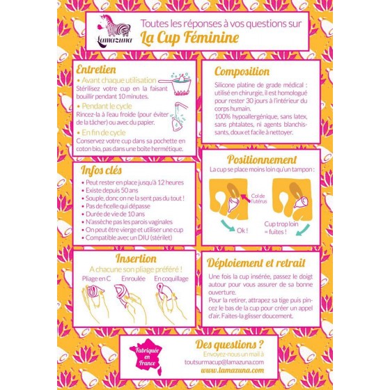 Coupe menstruelle Taille 1 - Framboise