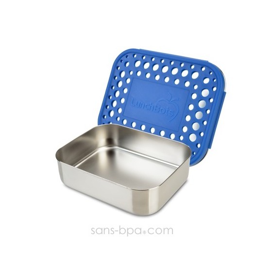Boite 100% inox UNO BLEU DOTS