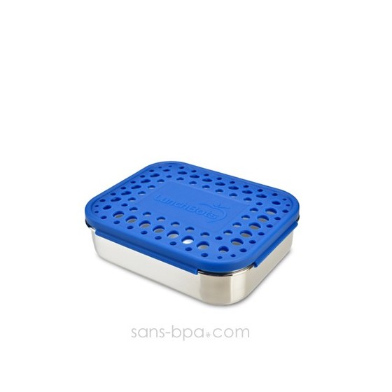 Boite 100% inox UNO BLEU DOTS
