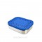 Boite 100% inox UNO BLEU DOTS