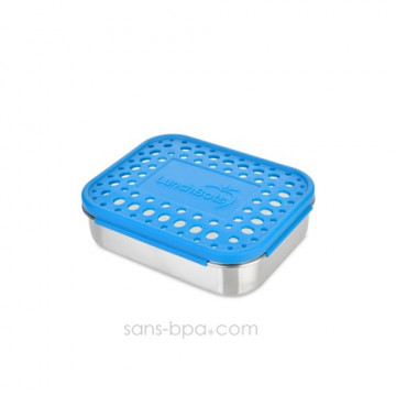 Boite 3 compartiments 100% inox TRIO AZUR DOTS 2