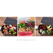 Boite 4 compartiments 100% inox QUAD
