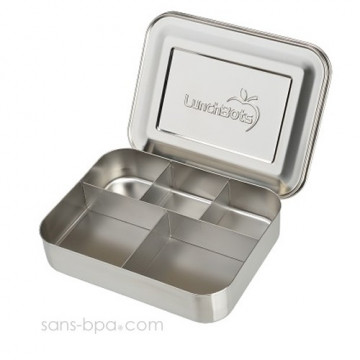 Boite 5 compartiments 100% inox CINCO XL