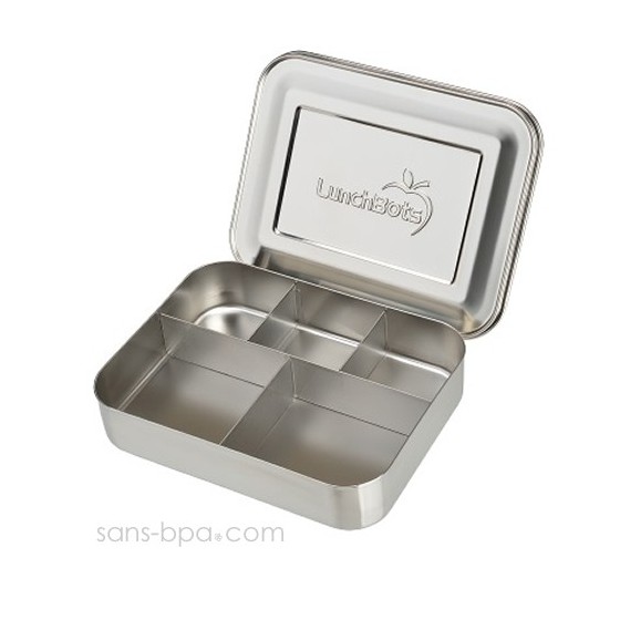 Boite 5 compartiments 100% inox CINCO XL