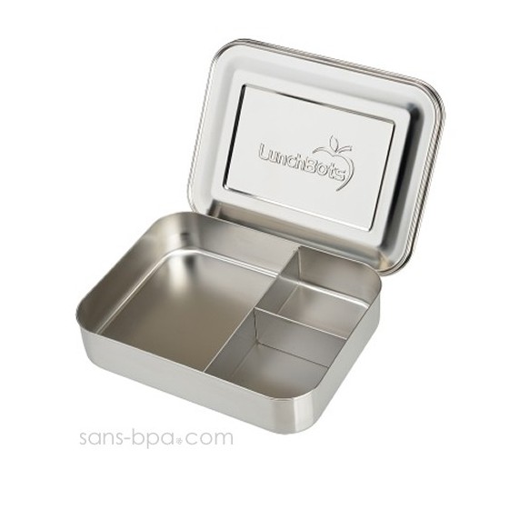 Boite 3 compartiments 100% inox TRIO XL