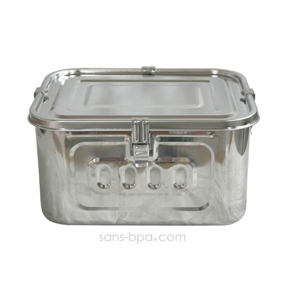 Boite inox rectangle hermétique XL 2.5 Litres