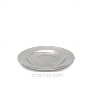 Assiette tout inox 20 cm