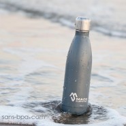 Bouteille isotherme 100% inox 500ml AZUR - Made Sustained