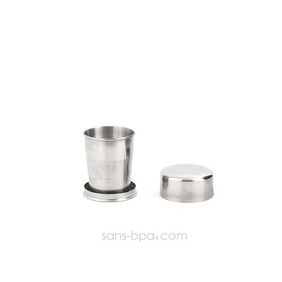 Verre inox baroudeur PLIANT 250ml