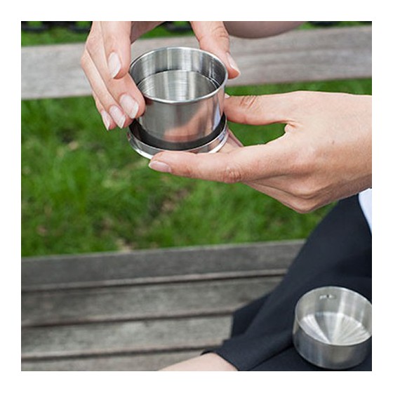 Verre inox baroudeur PLIANT 250ml