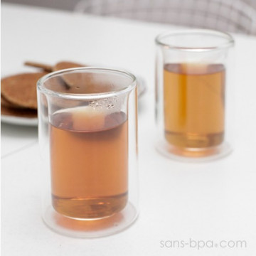 Lot 2 verres à thé double paroi 2