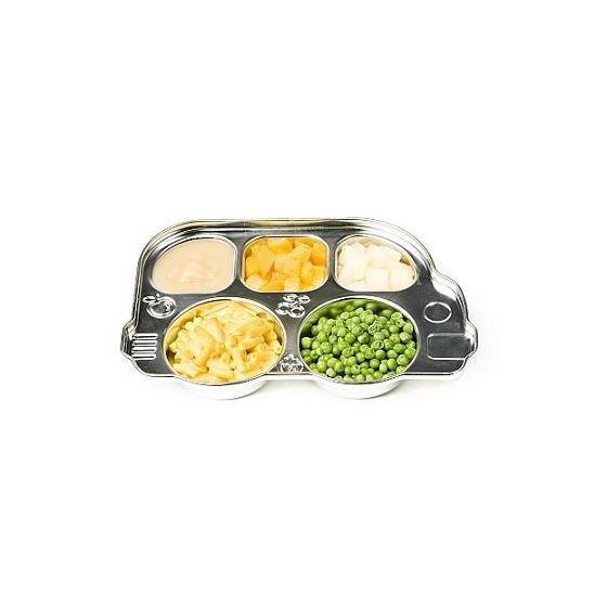Assiette à compartiments inox Din Din d' INNO BABY