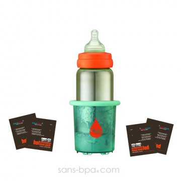 Pack Biberon nomade AquaHeat  500ml + 4 sachets HOT