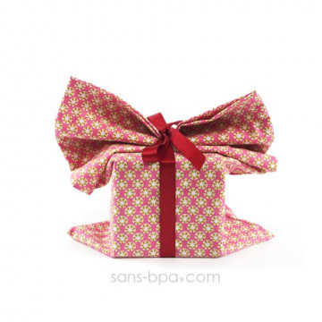 Pochette cadeau tissu Bio - Smart Rose