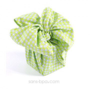 Furoshiki cadeau tissu Bio - Rose